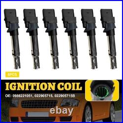 022905715 6x Automotive Ignition Coils For Seat Cordoba 6K1 00-02 Spares Kits
