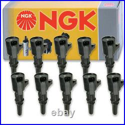 10 pcs NGK Ignition Coil for 1999-2004 Ford F-350 Super Duty 6.8L V10 vy