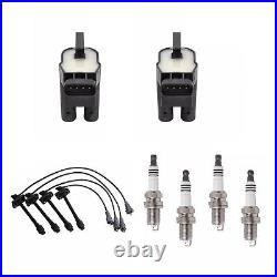 10PCS Ignition Coils&Wire&Spark Plugs Replacement Kit For Toyota Solara 99-01