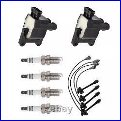 10PCS Ignition Coils&Wire&Spark Plugs Replacement Kit For Toyota Solara 99-01