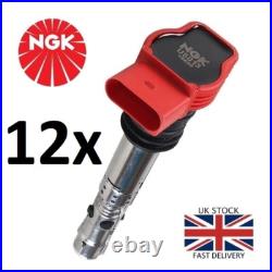 12x NGK U5014 Ignition Coil Packs For Audi VW Porsche Coil On Plug GENUINE NEW 12x NGK U5014 Ignition Coil Packs For Audi VW Porsche Coil On Plug GENUINE NEW