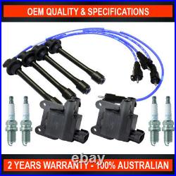 2x Swan Ignition Coil with NGK Spark Plugs & Lead Kit for Toyota Hilux RZN 2.7L