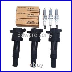 3X Ignition Coil Spark Plugs Kit For Hyundai i10 Kia Picanto 1.0 1.2L 1884410060