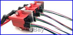 4 Hi Output Universal Coil Packs / Bracket kit / Connector Clips & 10MM Wires