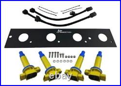 4 Ignition Coil On Plug Conversion Kit FOR Lancer Evolution EVO 4 5 6 7 8 GSR MR