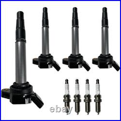 4 Set Ignition Coil Spark Plug Kit For 11-15 Toyota Corolla Matrix Scion xD 1.8L