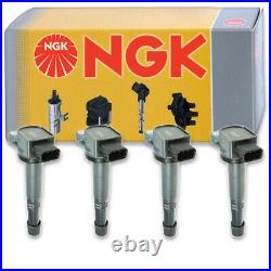 4 pcs NGK Ignition Coil for 2003-2011 Honda Element 2.4L L4 Spark Plug wj
