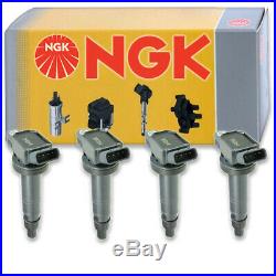 4 pcs NGK Ignition Coil for 2005-2016 Toyota Tacoma 2.7L L4 Spark Plug dx