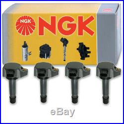 4 pcs NGK Ignition Coil for 2006-2011 Honda Civic 1.8L L4 Spark Plug Tune to