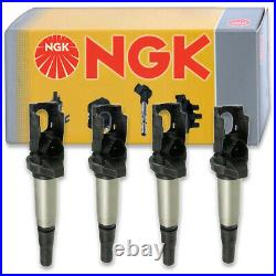 4 pcs NGK Ignition Coil for 2007-2015 Mini Cooper 1.6L L4 Spark Plug Tune ed