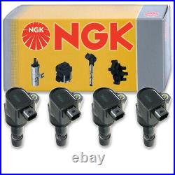 4 pcs NGK Ignition Coil for 2012-2015 Honda Civic 1.8L L4 Spark Plug Tune dw