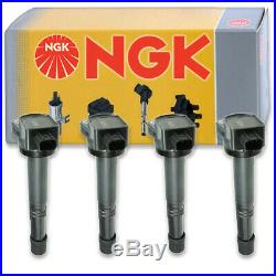 4 pcs NGK Ignition Coil for 2012-2015 Honda Civic 2.4L L4 Spark Plug Tune bu