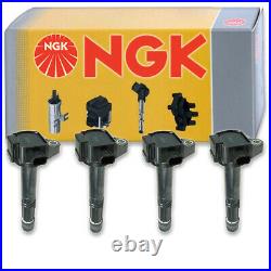 4 pcs NGK Ignition Coil for 2013-2016 Honda Accord 2.4L L4 Spark Plug Tune jt