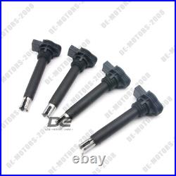 4X BOSCH Ignition Coil Spark Plug Genuine For VW Jetta Golf Passat Audi A4 A5 Q5