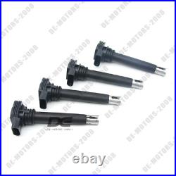 4X BOSCH Ignition Coil Spark Plug Genuine For VW Jetta Golf Passat Audi A4 A5 Q5