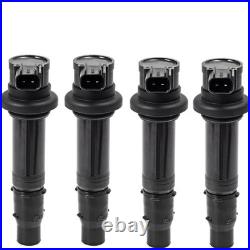 4x Ignition Coil & Spark Plug Kit For Yamaha FZS1 FZ1 YZFR1 YZFR6 VMAX1700 Vmax