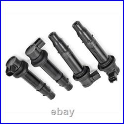 4x Ignition Coil & Spark Plug Kit For Yamaha FZS1 FZ1 YZFR1 YZFR6 VMAX1700 Vmax 4x Ignition Coil & Spark Plug Kit For Yamaha FZS1 FZ1 YZFR1 YZFR6 VMAX1700 Vmax
