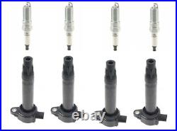 4x Mopar Ignition Coil & Spark Plug Kit For Jeep Patriot Compass 2007-17 2.0 2.4