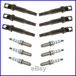 6 Ignition Coils And 6 Spark Plugs KIT BMW Eldor / Bosch 12138657273 / ZGR6STE