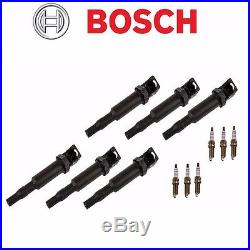 6 OEM BOSCH Ignition Coils+6 Spark Plugs kit For BMW 3 5 Series Z4 3.0i 3.0si