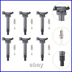 6 Pieces Ignition Coil and Spark Plug Kit 9008019016 for Toyota Avalon 2000-2004