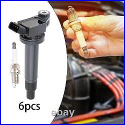 6 Pieces Ignition Coil and Spark Plug Kit 9008019016 for Toyota Avalon 2000-2004