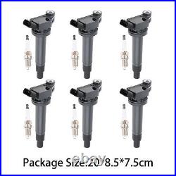 6 Pieces Ignition Coil and Spark Plug Kit 9008019016 for Toyota Avalon 2000-2004