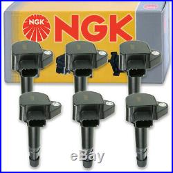 6 pcs NGK Ignition Coil for 1999-2008 Acura TL 3.5L 3.2L V6 Spark Plug hw