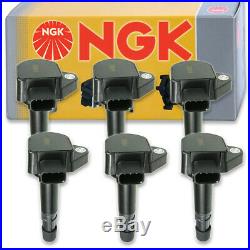 6 pcs NGK Ignition Coil for 2000-2007 Honda Accord 3.0L V6 Spark Plug Tune te