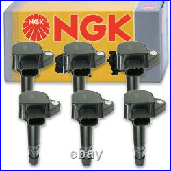6 pcs NGK Ignition Coil for 2001-2003 Acura CL 3.2L V6 Spark Plug Tune Up sb