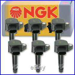 6 pcs NGK Ignition Coil for 2003-2008 Honda Pilot 3.5L V6 Spark Plug Tune uz