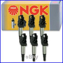 6 pcs NGK Ignition Coil for 2007-2013 BMW 328i 3.0L L6 Spark Plug Tune Up wk