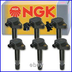6 pcs NGK Ignition Coil for 2008-2012 Honda Accord 3.5L V6 Spark Plug Tune oo
