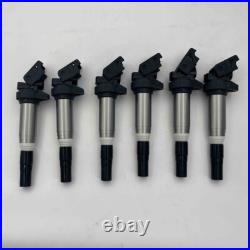 6Pcs/set Ignition Coil Kit Metal Fit for BMW X3 X5 325 335 535 #12138616153