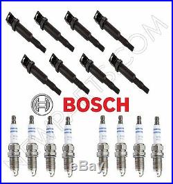 8 OEM BOSCH Ignition Coil Set +8 Spark Plugs Kit For BMW 550i 650i 750i 750Li X5