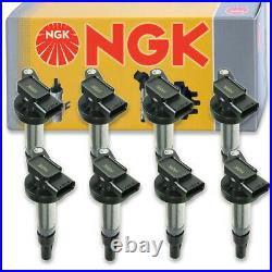 8 pcs NGK Ignition Coil for 2004-2009 Jaguar XJ8 4.2L V8 Spark Plug Tune ot