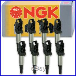 8 pcs NGK Ignition Coil for 2004-2015 BMW X5 4.8L 4.4L V8 Spark Plug Tune rw
