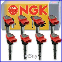 8 pcs NGK Ignition Coil for 2008-2015 Audi R8 4.2L V8 Spark Plug Tune Up hy