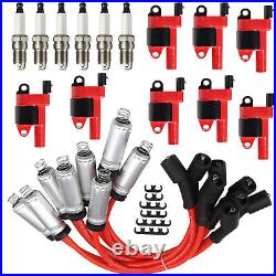 8PCS Ignition Coil+Spark Plug+Wire Kit For Chevy Suburban 1500 2007-2012