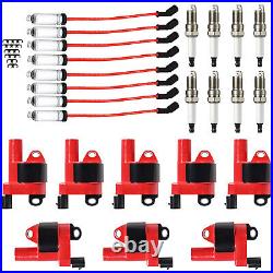 8PCS Ignition Coil+Spark Plug+Wire Kit For Chevy Suburban 1500 2007-2012