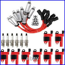 8PCS Ignition Coil+Spark Plug+Wire Kit For Chevy Suburban 1500 2007-2012