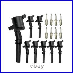 8Pcs Ignition Coil Pack Spark Plug Set For Ford F150 F250 Expedition Crown Victo