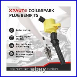 8Pcs Ignition Coil Pack Spark Plug Set For Ford F150 F250 Expedition Crown Victo