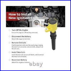 8Pcs Ignition Coil Pack Spark Plug Set For Ford F150 F250 Expedition Crown Victo