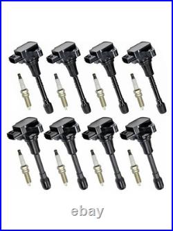 8X Ignition Coil & Spark Plug Kit UF650 For Infiniti QX80 5.6L V8 2014-2019