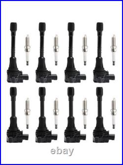 8X Ignition Coil & Spark Plug Kit UF650 For Infiniti QX80 5.6L V8 2014-2019