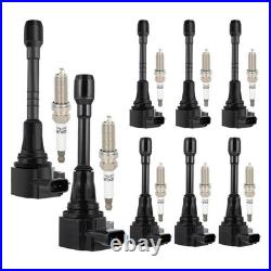 8X Ignition Coil & Spark Plug Kit UF650 For Infiniti QX80 5.6L V8 2014-2019