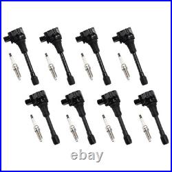8X Ignition Coil & Spark Plug Kit UF650 For Infiniti QX80 5.6L V8 2014-2019