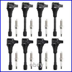 8X Ignition Coil & Spark Plug Kit UF650 For Infiniti QX80 5.6L V8 2014-2019