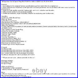 8X Ignition Coil & Spark Plug Kit UF650 For Infiniti QX80 5.6L V8 2014-2019